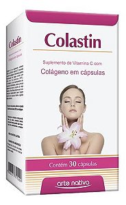 Colageno Colastin 300mg + Vitamina C Com 30 Cápsulas - Arte Nativa