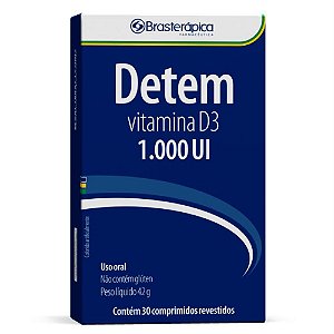 Detem D3 1000Ui 30 Cp Vitamina D Brasterapica