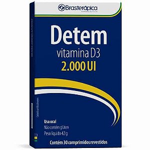 Detem D3 2000Ui 30 Cp Vitamina D Brasterapica