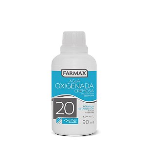 Água Oxigenada Cremosa 20 Vol 90Ml Farmax