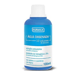 Água Oxigenada 10 Vol 100 Ml Farmax