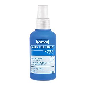 Agua Oxigenada Antisséptica 10 Vol Spray 100Ml Farmax