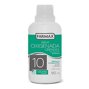 Agua Oxigenada Cremosa 10 Vol  90ml Farmax