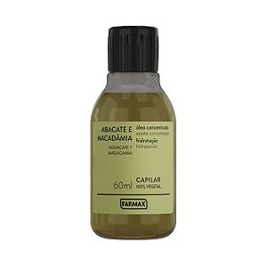 Óleo Capilar Abacate+Macadamia 60Ml Farmax