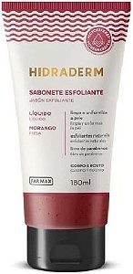 Sabonete Liquido Esfoliante Morango Hidraderm 180Ml Farmax