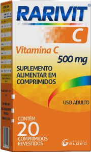 Rarivit C 500 Mg 20 Cp Vitamina C Globo