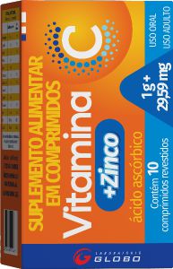 Vitamina C 1 G + Zinco 10 Cp Globo
