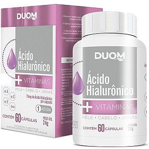 Acido Hialuronico + Vitaminas 60 Cápsulas 24G Duom