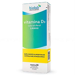 Vitamina D3 1000Ui 30 Caps Biolab