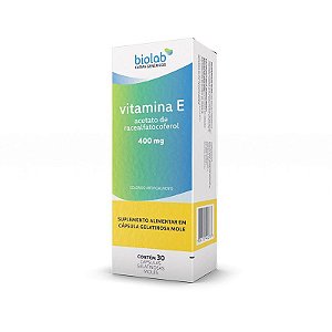 Vitamina E 400 Mg 30 Ca Gel Biolab
