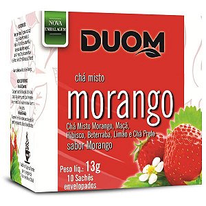 Chá De Morango 10 Sachês Duom
