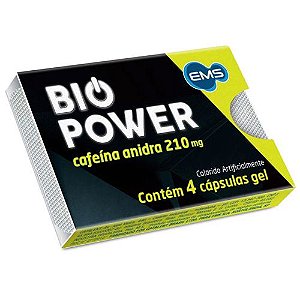 Bio Power 210 Mg 25X4 Ca Cafeina Ems.