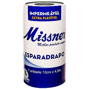 Esparadrapo Impermeavel Branco 10 Cm X 4,905 M Missner