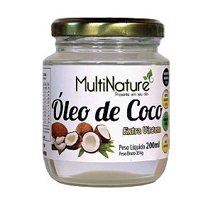 Oleo De Coco Extra Virgem 200 Ml Multinature