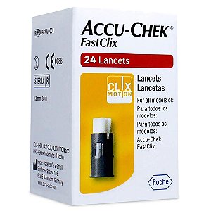 Accu-Chek Fastclix 24 Lancetas  Roche