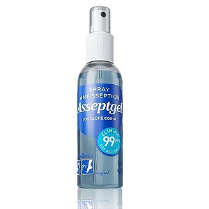 Spray Antisséptico Asseptgel Clorexidina 120Ml Orig. Start Quimica
