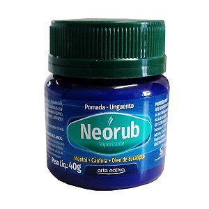 Neorub Vaporizante 1 Un 40G Mentol + Canfora + Oleo De Eucalipto