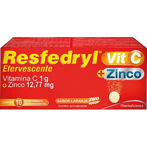 Resfedryl Vitamina C + Zinco Efervecente 1G 10Caps