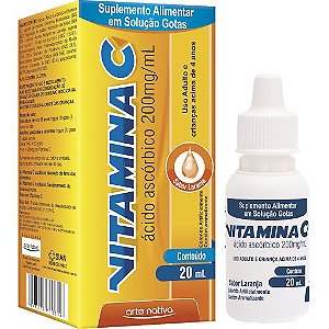 Vitamina C Laranja 20 Ml Gotas Arte Nativa