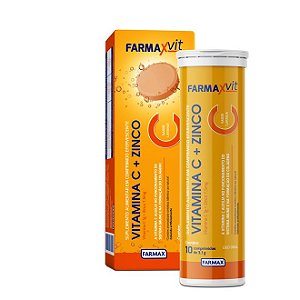 Vitamina C + Zinco 10 Comprimidos Efervescentes Farmax