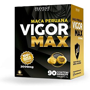 Maca Peruana Vigor Max 2000Mg Pura 90 Caps Prevent Pharma