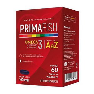 Primafish – Ômega 3 + Vitaminas E Minerais 30 Capsulas Maxinutri