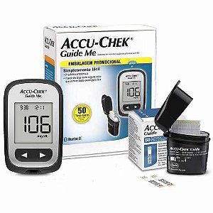 Accu-Chek Guide Kit 50 Teste + Monitor De Glicemia Sc Roche