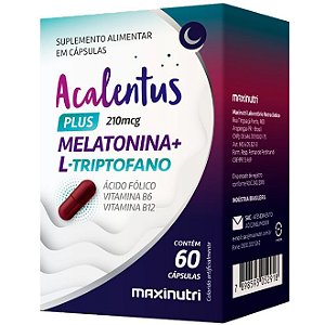 Acalentus Plus Melatonina+L-Triptofano 60 Caps Maxinutri