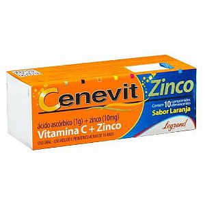 Cenevit Zinco 1G 10Capsulas Efervecentes Vitamina C + Zinco Legrand