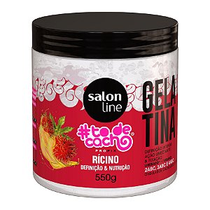 Gelatina Rícino Definição E Nutrição Salon Line Tô De Cacho 550G