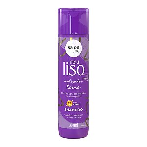 Shampoo Meu Liso Matizador Loiro 300ml - Salon Line