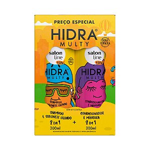 Kit Hidra Multy Kids Shampoo + Condicionador 300Ml Salon Line
