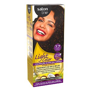 Coloração Salon Line Light Color Profissional 7.7 Marrom Dourado