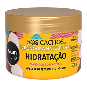 Máscara Salon Line Cronograma Capilar Hidratação SOS Cachos 300g