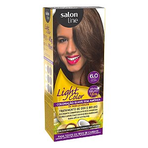 Coloração suave Light Color 6.0 Louro Escuro Salon Line