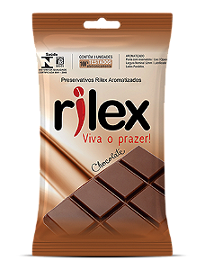 Preservativos Chocolate Sachê 3 Unidades - Rilex