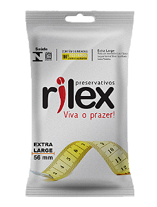 Preservativos Extra Large Sachê 3 Unidades - Rilex