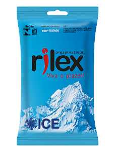 Preservativos Ice Sachê 3 Unidades - Rilex