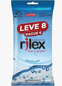 Preservativos Lubrificado Leve8/Pague6 - Rilex