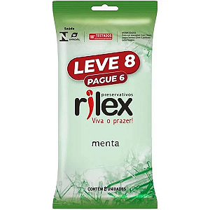 Preservativos Menta Leve 8/Pague6 - Rilex