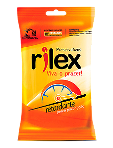 Preservativos Retardante Sachê 3 Unidades - Rilex