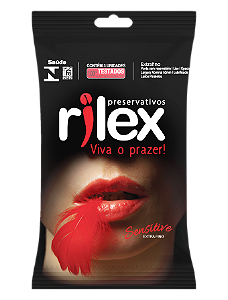 Preservativos Sensitive Sachê 3 Unidades - Rilex