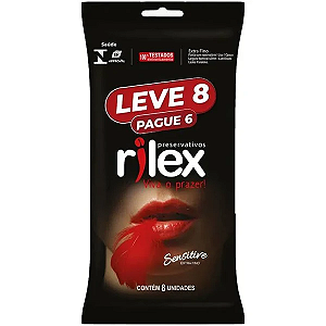 Preservativos Sensetive Leve8/Pague6 - Rilex
