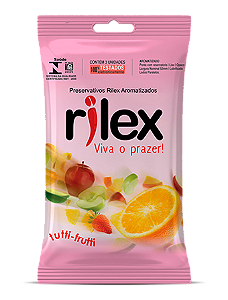 Preservativos Tutti Frutti Sachê 3 Unidades - Rilex