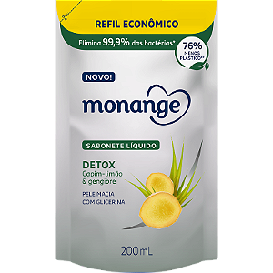 Refil Sabonete Líquido Monange Detox- 200ML
