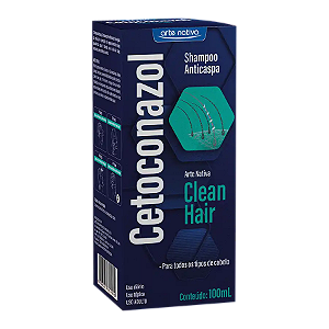 Shampoo Anticaspa Cetoconazol Clean Hair 100ML- Arte Nativa