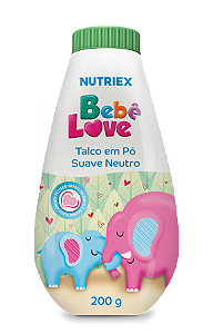 Talco Em Pó Suave Neutro Bebê Love 200g- Nutriex
