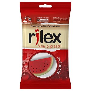 Preservativos Melancia Sachê 3 Unidades - Rilex