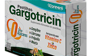 Gargotricin 12 Pastilhas Sabor Menta Prevent Pharma