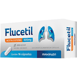 Flucetil 600mg 16 capsulas - Maxnutri